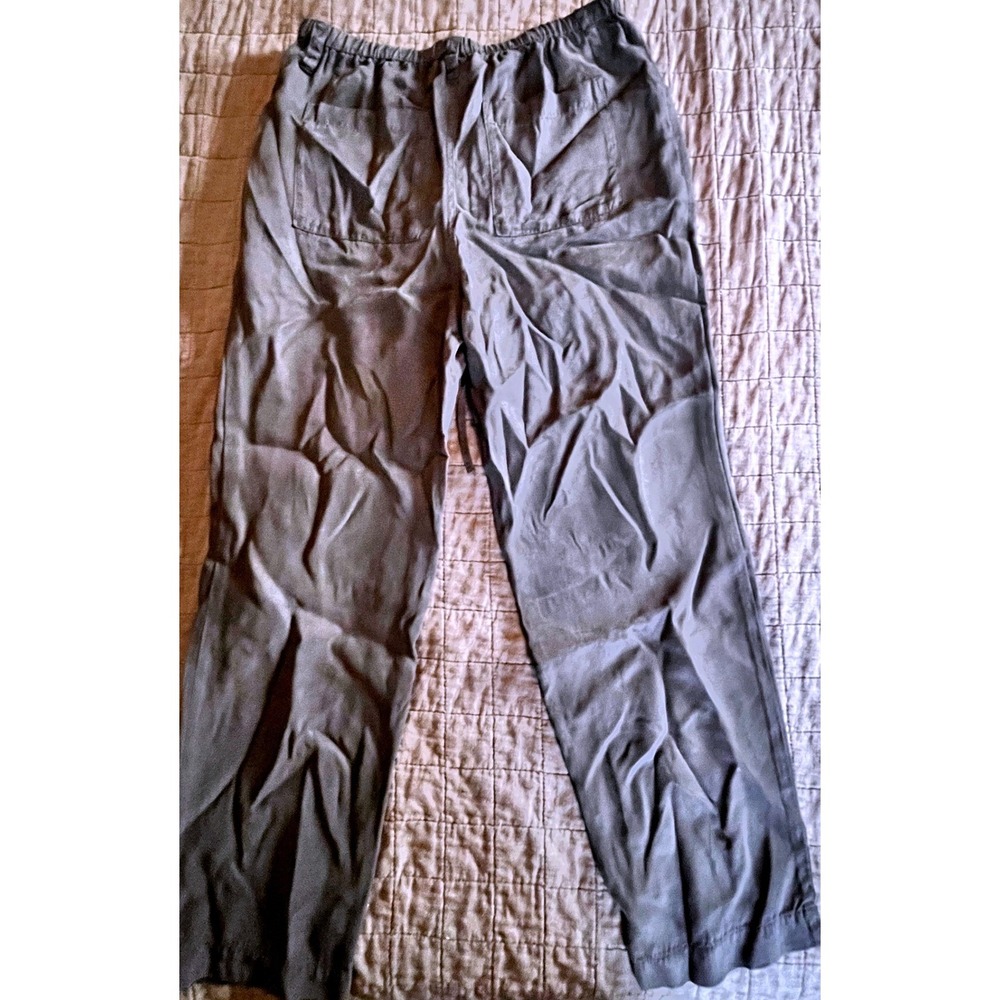Bella Dahl Black Drawstring Elastic Waist Jogger Pants Small Straight Leg Casual - Picture 3 of 5
